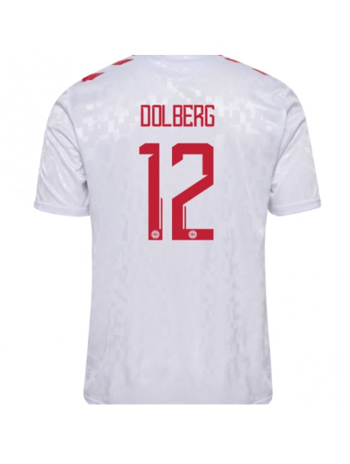 Danska Kasper Dolberg #12 Gostujuci Dres EP 2024 Kratak Rukavima Danska Kasper Dolberg #12 Gostujuci Dres EP 2024 Kratak Rukavima